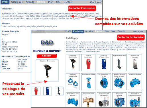 Donner un maximum d'informations sur votre entreprise